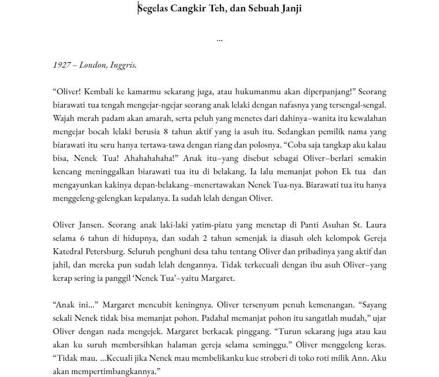 Penulisan Konten - Jasa Penulisan Kreatif (Cerpen, Script, Novel) - 6
