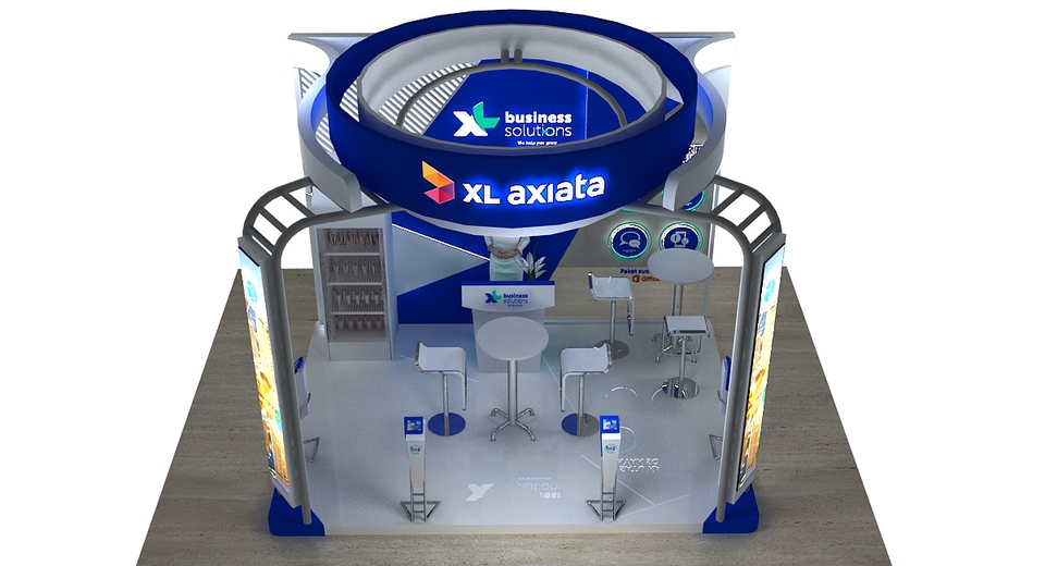 3D & Perspektif - 3d desain booth Pameran - 20