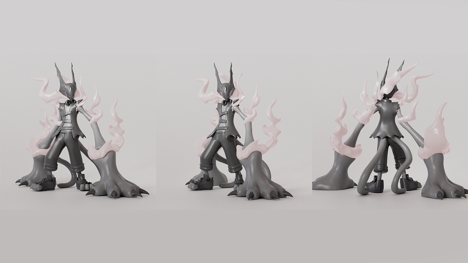 รับทำโมเดล 3d ตัวละคร สัตว์ มังกร 3d model character dragon creature