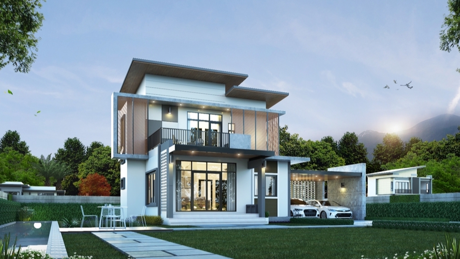 3D Perspective - รับทำภาพ 3D Perspective ออกแบบงานสถาปัตยกรรมภายนอก งานภายใน งานเขียนแบบก่อสร้าง ครบจบที่เดียว - 8