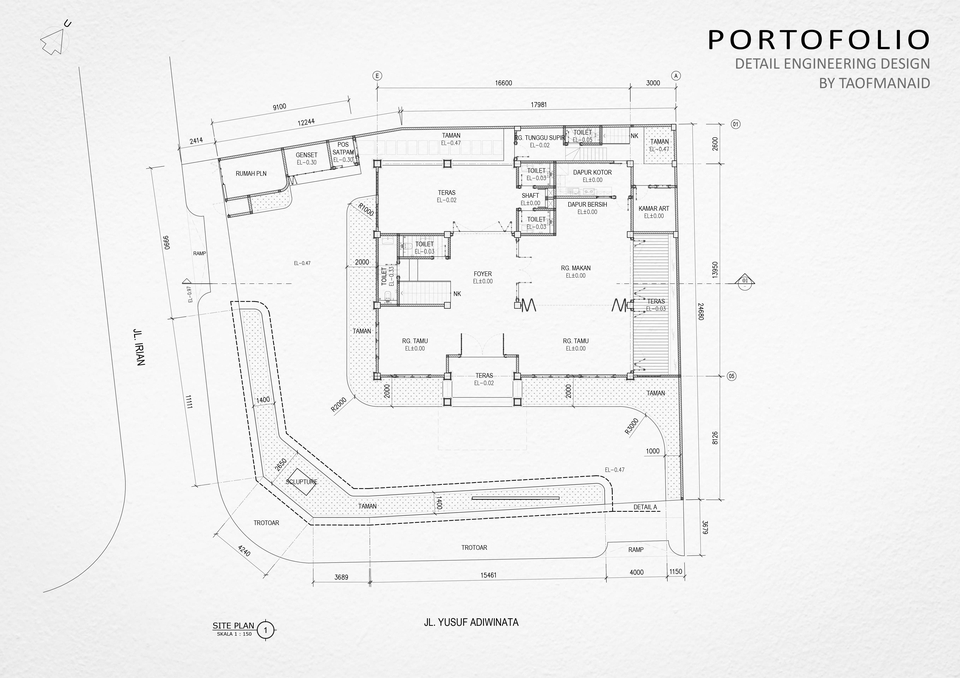 CAD Drawing - Jasa Drafter Arsitektur-Interior-struktur (CAD  Drawing)  - 3