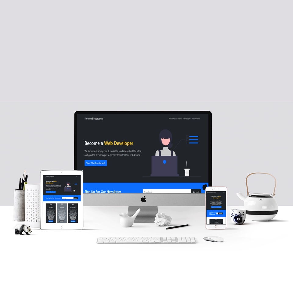 Web Development - รับตัดเว็บไซต์หน้าเดียว (Landing Page) จาก Ai Figma XD PSD JPG เป็น HTML CSS responsive - 5