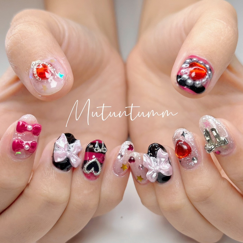 บริการทำเล็บที่บ้าน เจลน่ารัก ลายการ์ตูน