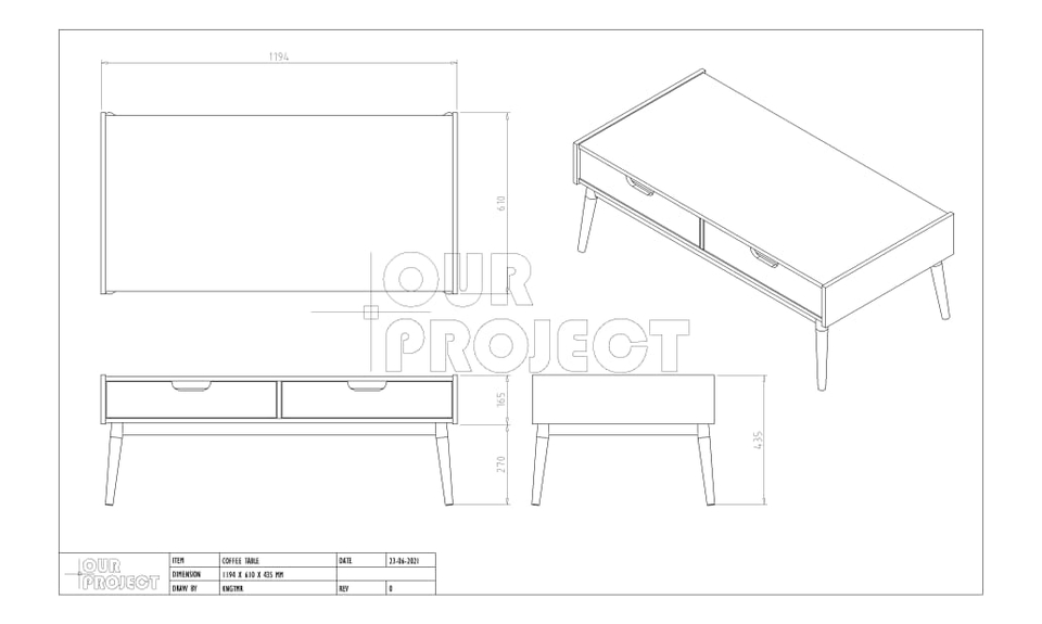 3D & Perspektif - GAMBAR KERJA FURNITURE 2D & 3D - 4