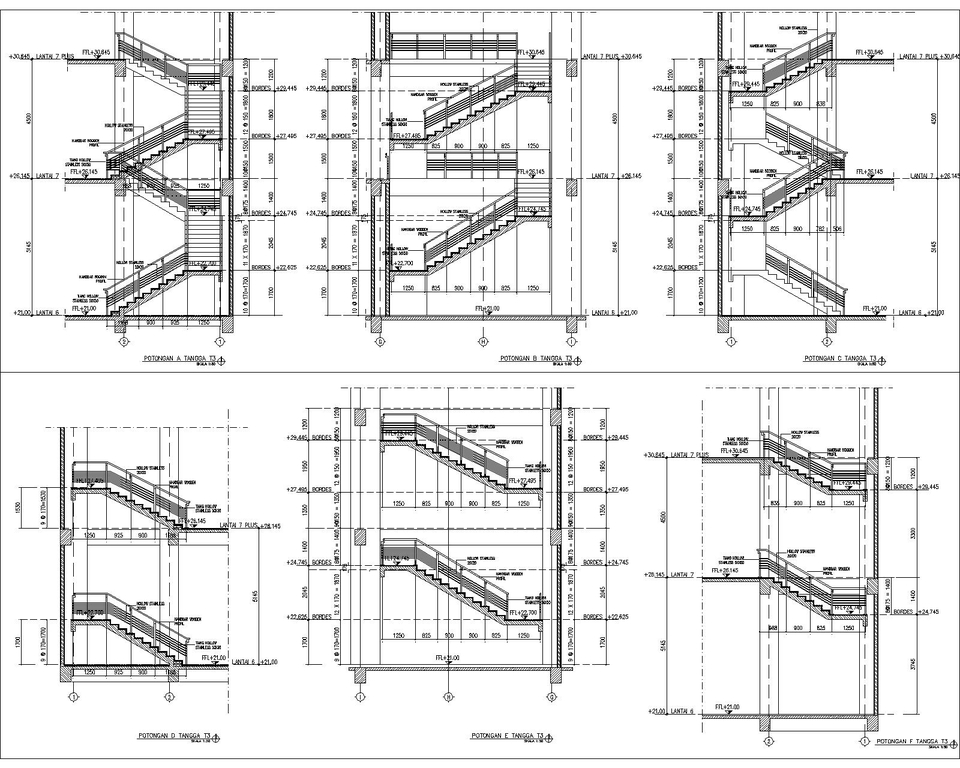CAD Drawing - Jasa Gambar Kerja DED, Pembuatan IMB (ARS, STR, MEP) - 12