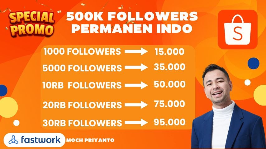 Jasa Like & Tambah Follower Tiktok Aktif & Permanen - FOLLOWERS SHOPEE - TOKOPEDIA INDONESIA - PERMANEN ANTI DROP PALING MURAH
