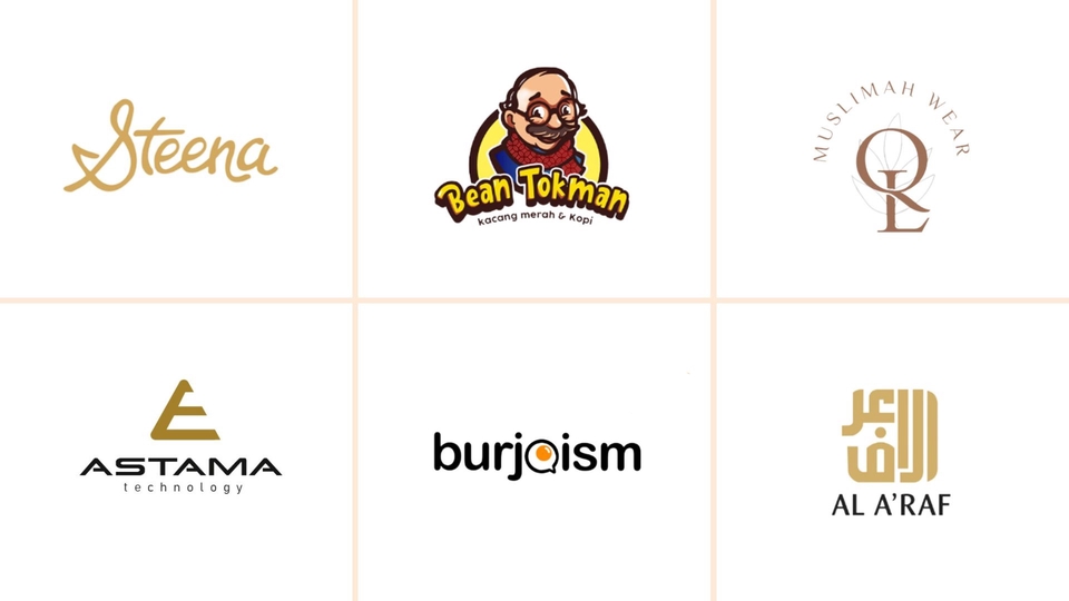 Logo - Desain Logo Minimalis, Modern, atau Maskot untuk Perusahaan dan Usaha (Kuliner, Fashion, dll) - 1