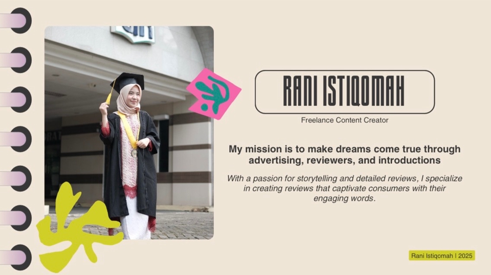 Content Creator - Review produk, tempat, makanan dengan gaya modern di media sosial - 1