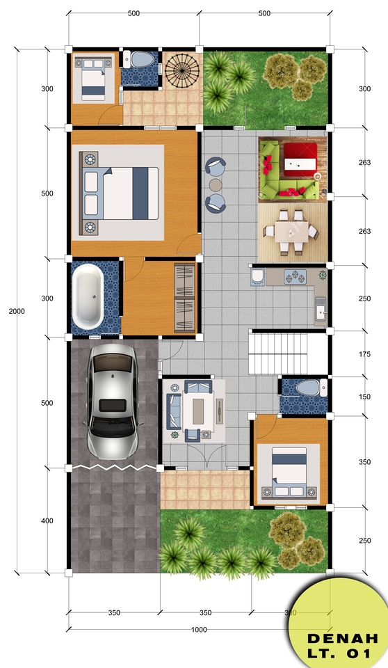 3D & Perspektif - Desain Layout dan Perspektif 3D - 2