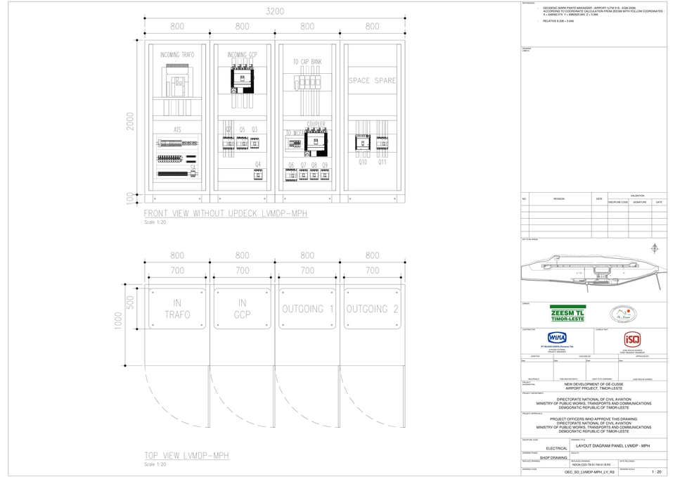 CAD Drawing - DESAIN INSTALASI TITIK LAMPU & PANEL LISTRIK TEGANGAN RENDAH 220V - 380V - 7