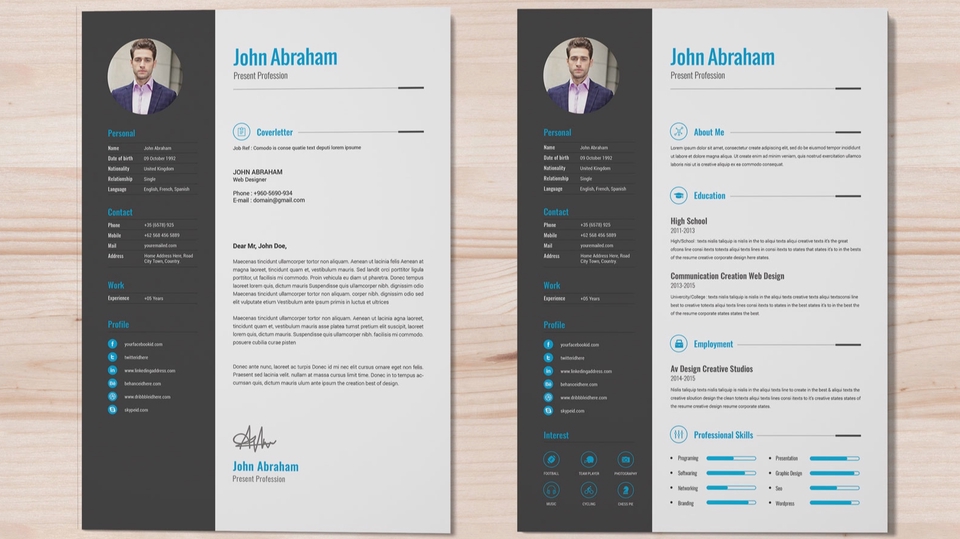 Portfolio & Resume -  Design CV/Resume ~ 5 Jam Jadi - 1