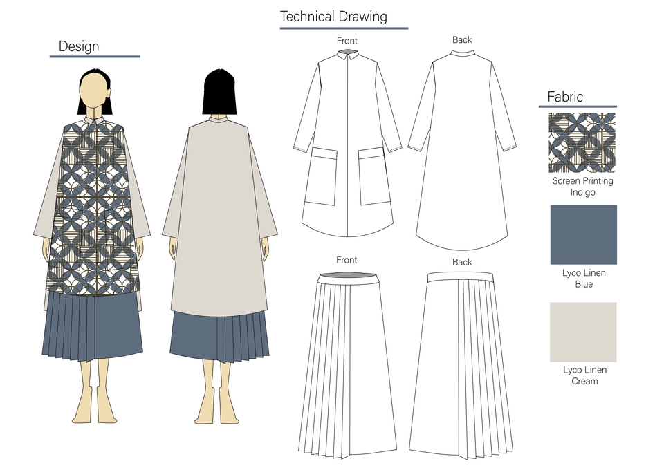Desain Kaos & Motif - Design & Technical Drawing Fashion - 6