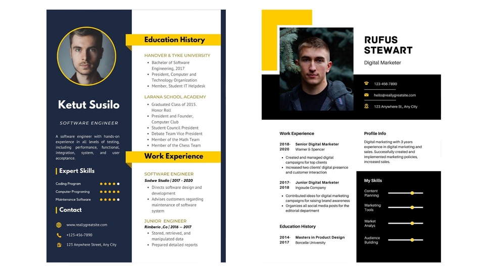 Portfolio & Resume - Resume & CV สมัครงาน สมัครเรียน - 8