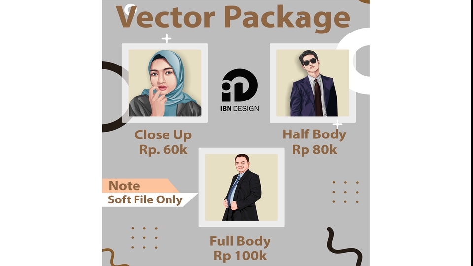 Gambar dan Ilustrasi - Vector Portrait 24 jadi - 1