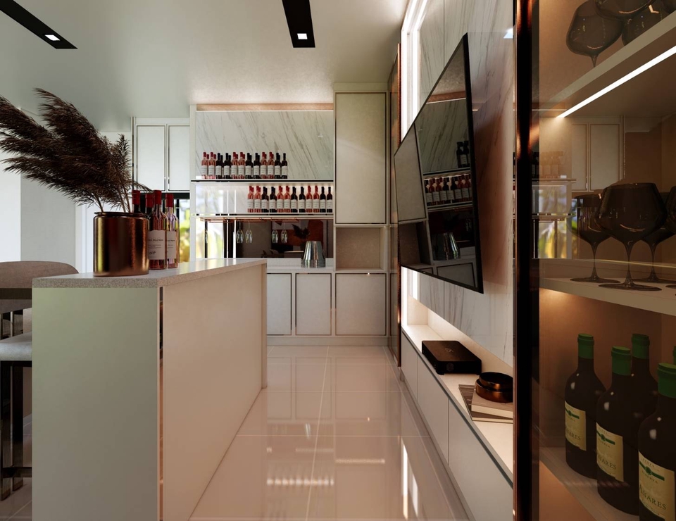 ออกแบบตกแต่งภายในและภายนอก - INTERIOR รับออกแบบตกแต่งภายใน บ้าน คอนโด รีโนเวท 3D Perspective - 10