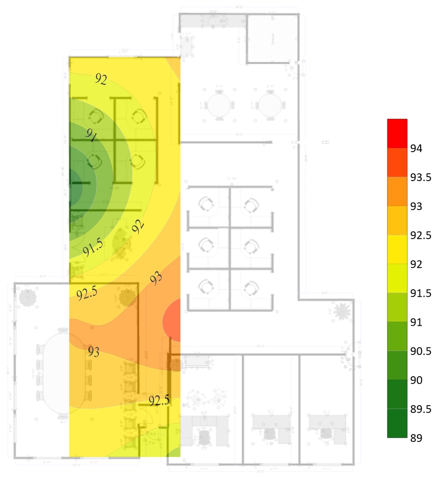 แผนที่แสดงผลลัพธ์การวิเคราะห์ข้อมูลภาพ โดยใช้เทคนิค Image Processing และ AI