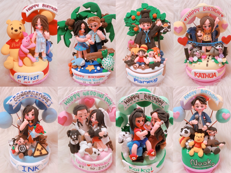 ของขวัญแฮนเมดวันเกิด  งานปั้นดินน้ำมัน  รับทําของขวัญวันเกิด  สั่งทำของขวัญ  รับทําของขวัญ diy  สั่งทําของขวัญวันเกิด