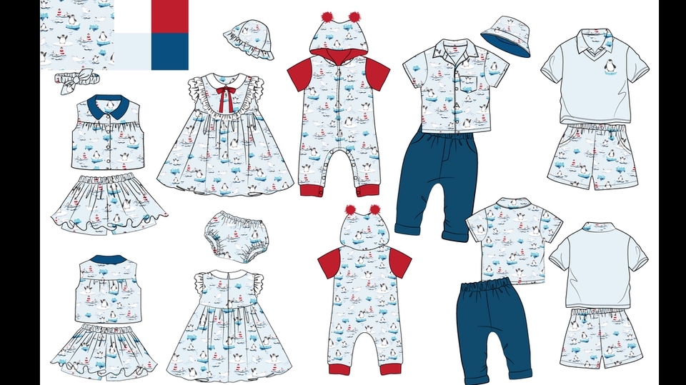 วาด/ออกแบบแพทเทิร์นเสื้อผ้า - รับออกแบบลายผ้า ลายปัก ลายสกรีน ออกแบบเสื้อผ้าตามconcept - 1