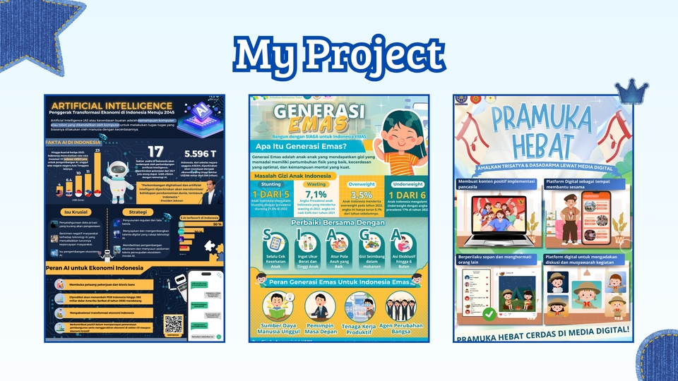 Jasa desain infografis profesional untuk berbagai kebutuhan. Desain menarik dan informatif.