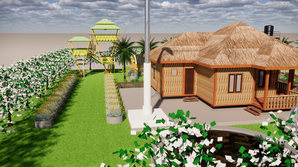 ออกแบบตกแต่งภายในและภายนอก - ออกแบบบ้านสวนเกษตร // ทำแบบก่อสร้าง BIM , As-built , BOQ - 17