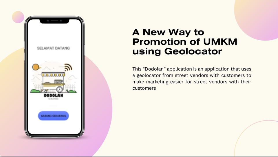 Jasa pembuatan aplikasi Android untuk UMKM menggunakan Geolocator