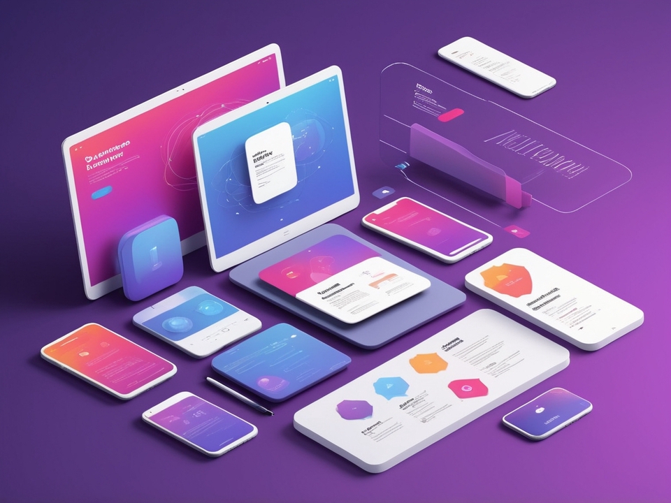 Desain UI UX mobile app dengan antarmuka modern dan user experience yang intuitif