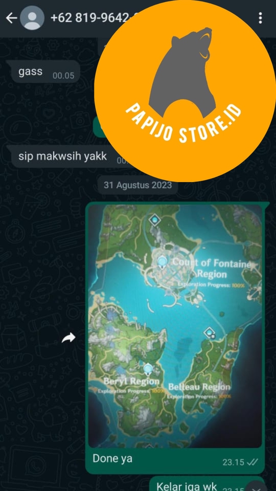 Joki game Genshin Impact, jasa joki eksplorasi,  jasa joki Genshin Impact murah