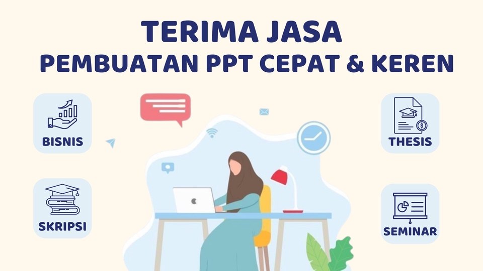 Jasa Pembuatan Presentasi / Desain PowerPoint - JASA PEMBUATAN PPT CEPAT DAN KEREN UNTUK SEMUA JENIS TUGAS KULIAH, SIDANG, SEMINAR DAN BISNIS