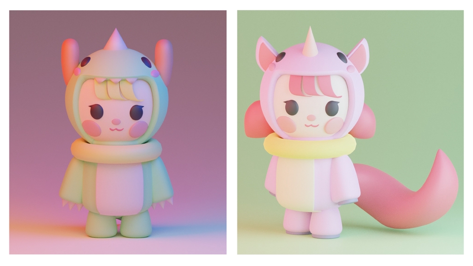 ออกแบบ Character & Mascot - โมเดล character - 3