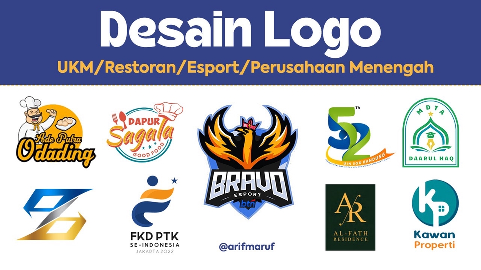 Logo - Desain Logo untuk UKM/Restoran/Esport/Perusahaan Menengah - 1