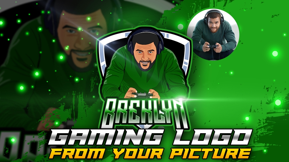 SAYA AKAN MEMBUAT LOGO GAMING BERDASARKAN FOTO ANDA