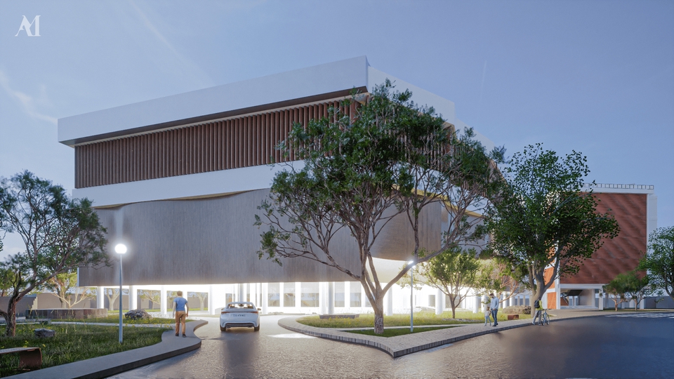 Jasa Desain Arsitektur 3D: Render Eksterior Bangunan Modern