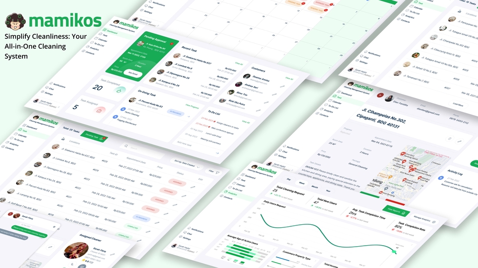 Desain UI UX aplikasi mobile untuk platform freelancer Indonesia.