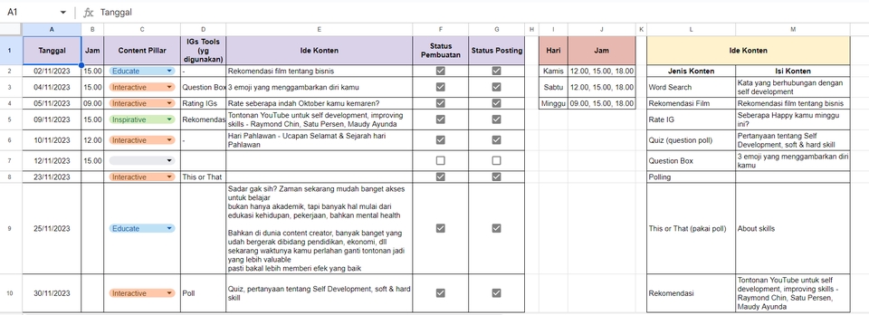 Digital Marketing - Content Plan Usaha/Bisnis - 4