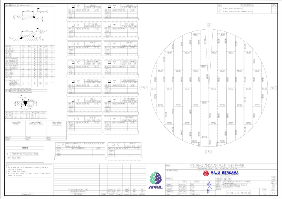 CAD Drawing - DED [Detail Engineering Design] Storage Tank API 650 - 9