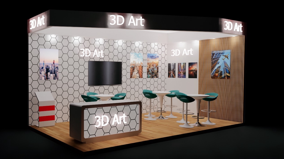 3D & Perspektif - Design Booth Display - 1