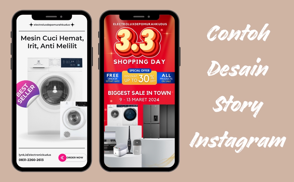 Jasa Desain Banner Instagram, Promosi Website, dan Iklan Online dengan desain unik dan keren.