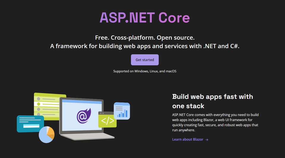 รับทำเว็บไซต์ ASP.NET Core สร้างเว็บแอพพลิเคชัน พัฒนาเว็บ เขียนโปรแกรม ภาษา C# ฟรี โอเพ่นซอร์ส รองรับทุกแพลตฟอร์ม เว็บไซต์ราคาถูก รับทำเว็บไซต์สำเร็จรูป ออกแบบเว็บ สร้างเว็บไซต์
