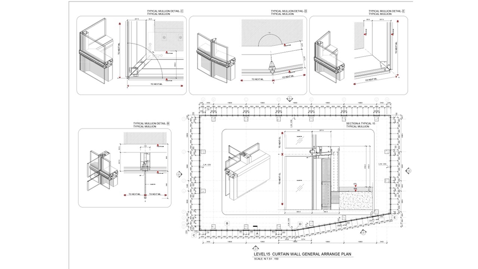 ออกแบบตกแต่งภายในและภายนอก - BIMรับทำด้านออกแบบ 3D render & Drawing & VMU FACADE - 21