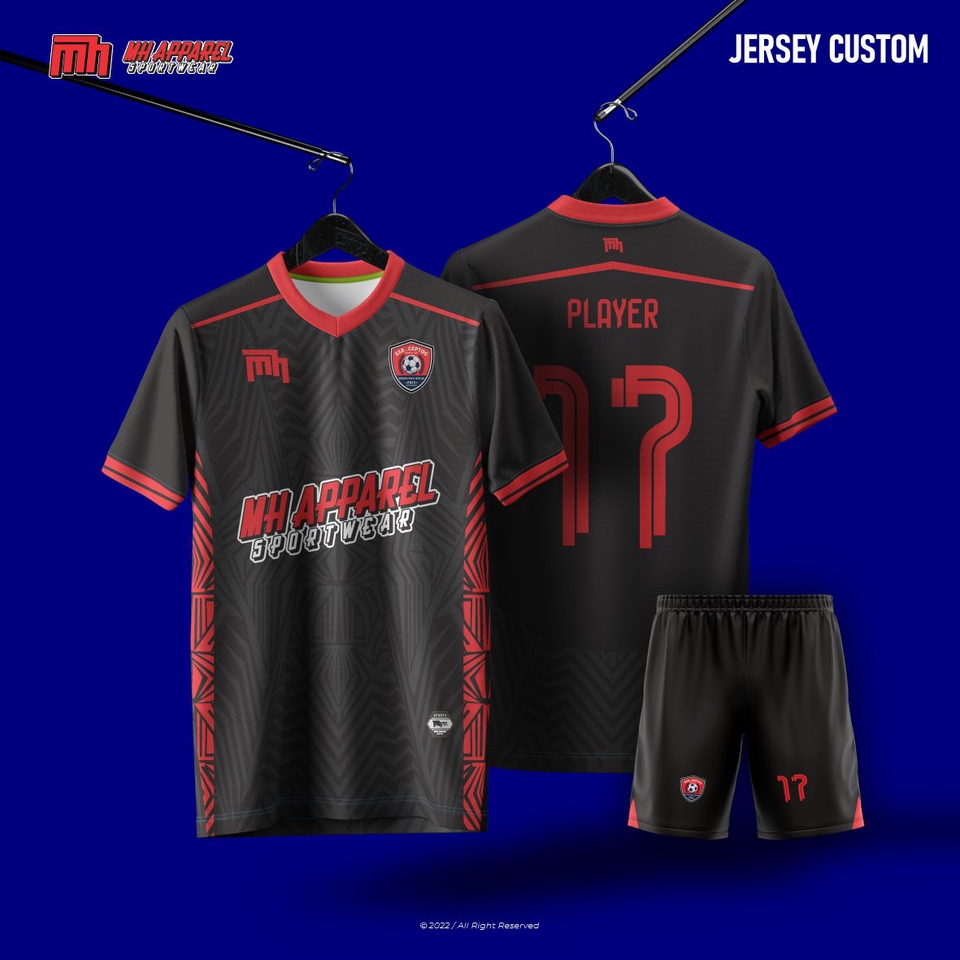 Desain Jersey Futsal dengan Motif Modern, Jasa Desain Kaos Distro