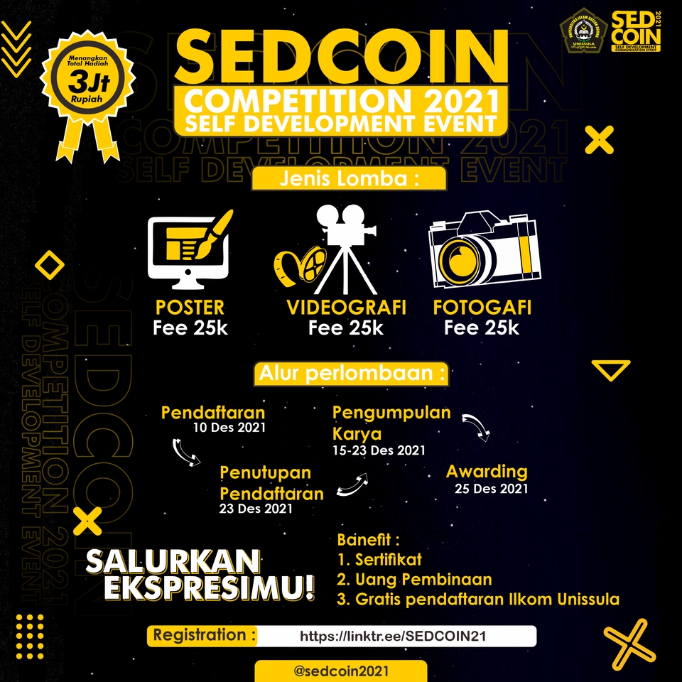 Jasa desain infografis untuk kompetisi Sedcoin 2021: Poster, Video, Fotografi. Desain Infografis Infografis Infografis