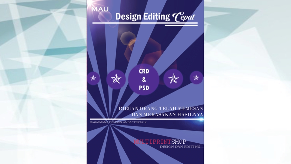 Digital Printing - Design Poster Modern, Simple , Elegan , Langsung Jadi - 4