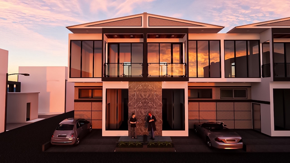 Jasa Desain Eksterior Rumah Minimalis Modern 3D, Desain Rumah, Jasa Arsitek 3D, Desain Bangunan 3D, Jasa Gambar 3D