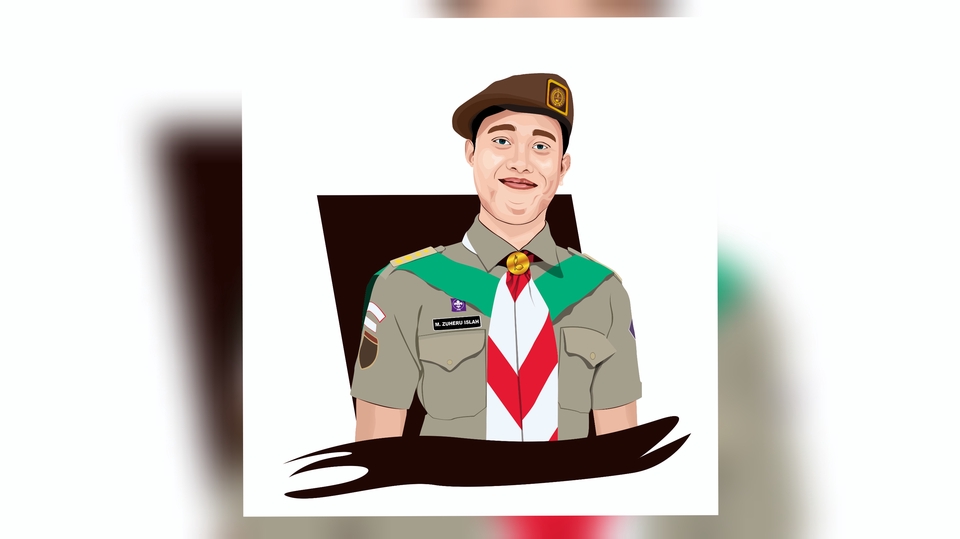 Gambar Potret - Foto Keren Vector Art, 1 Hari Jadi - 8