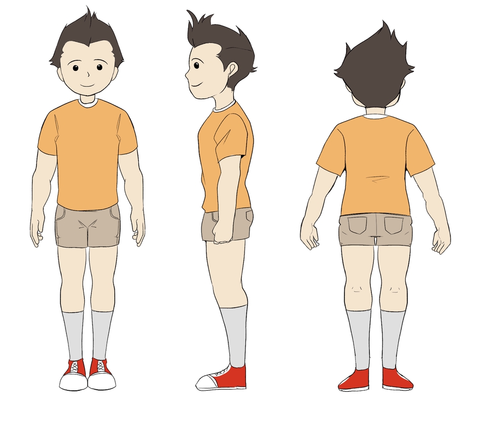 ออกแบบตัวละครชาย สไตล์การ์ตูนญี่ปุ่น 3 มิติ