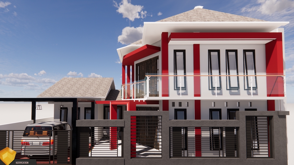 3D & Perspektif - Desain rumah tinggal - 1