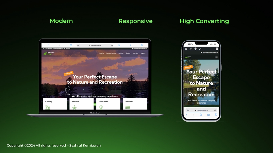 Jasa pembuatan website profesional dan responsive dengan desain modern untuk perusahaan Anda.
