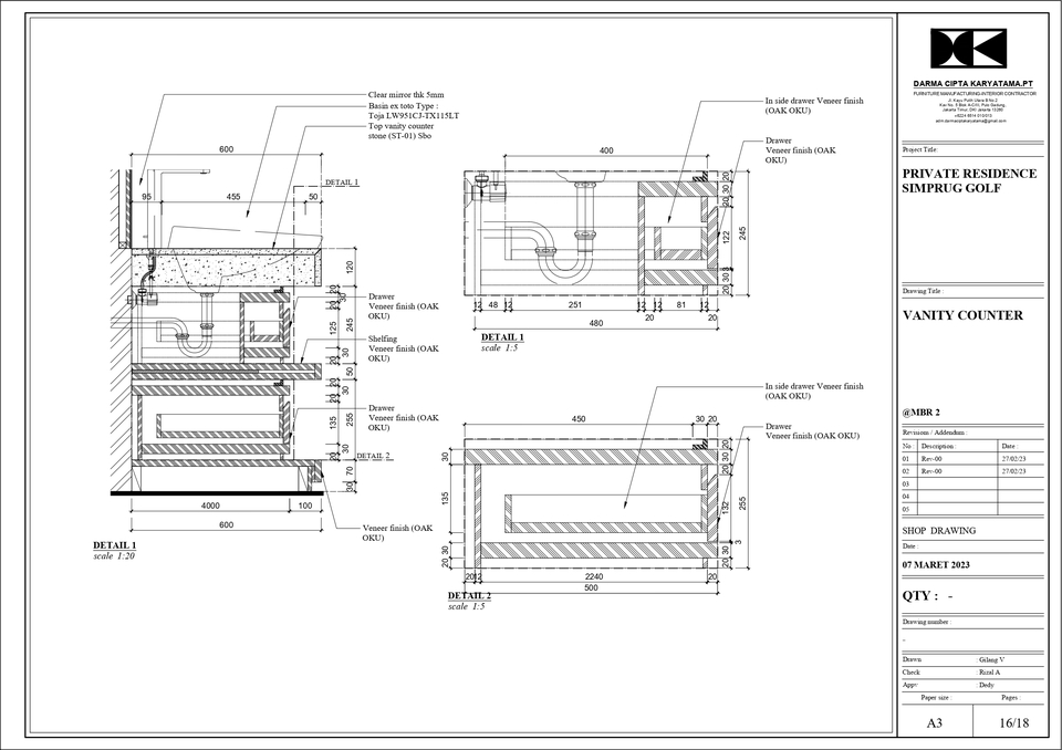 CAD Drawing - SHOP DRAWING INTERIOR Profesional & Hasil Cepat - 22