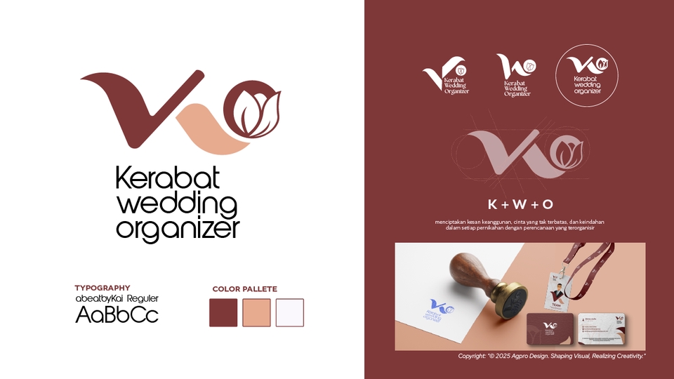 Desain logo profesional untuk usaha kerabat wedding organizer