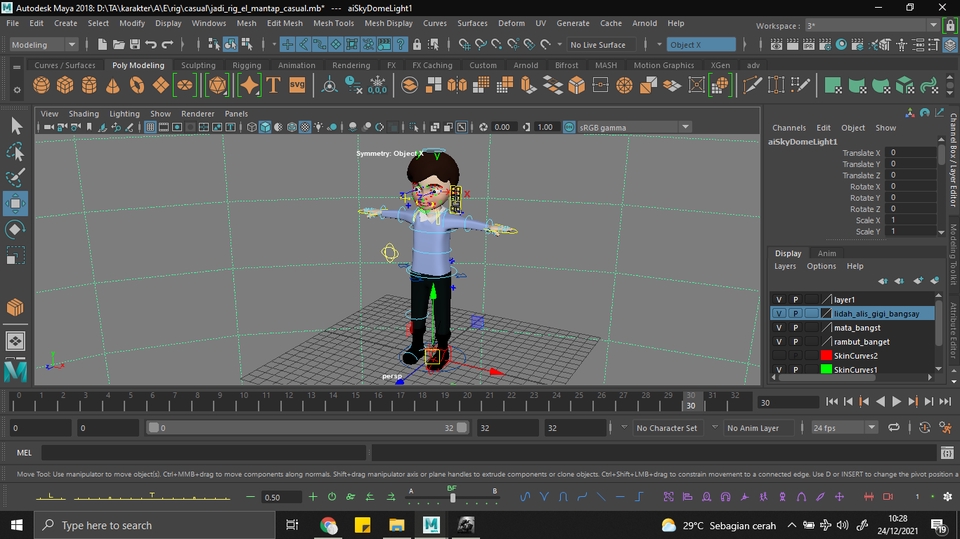 Jasa desain 3D karakter animasi untuk website dan media sosial.